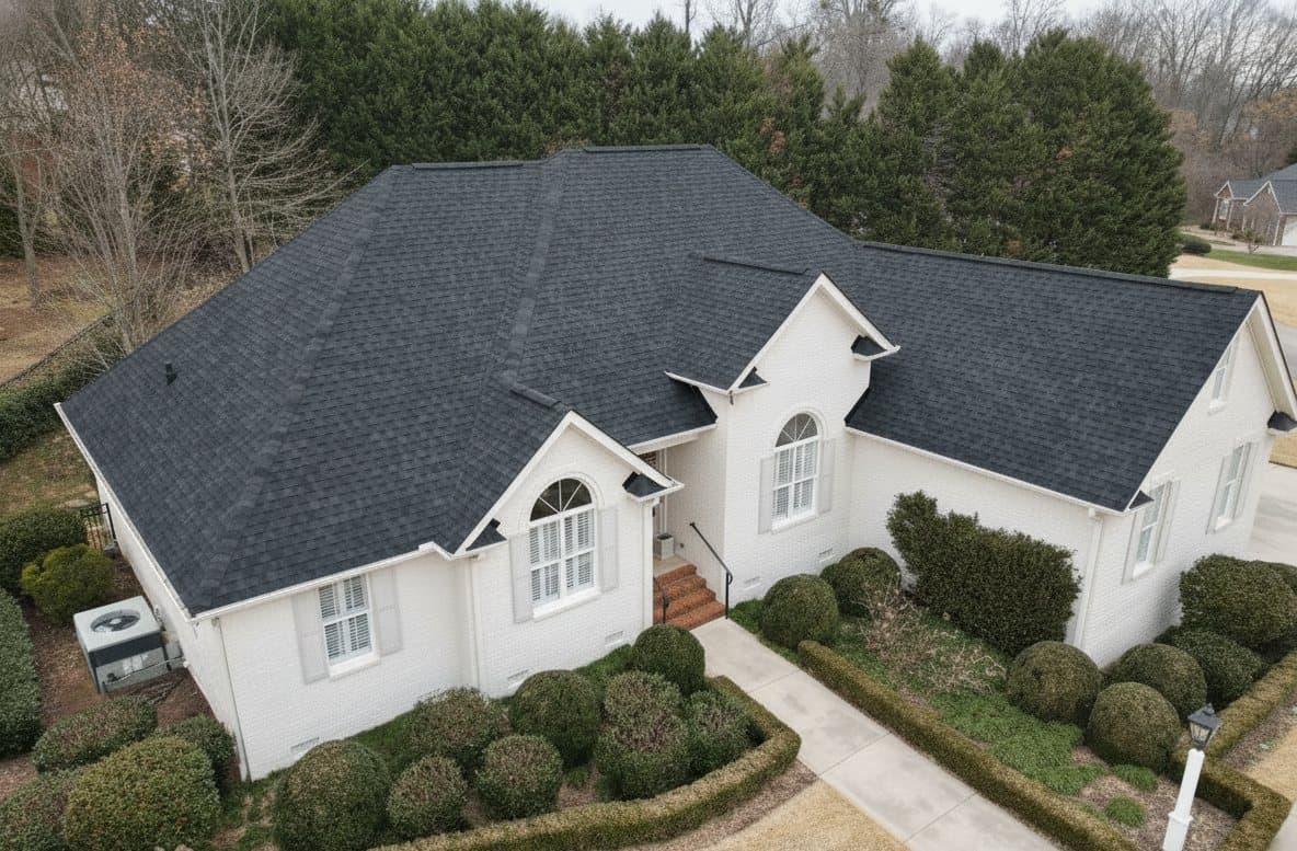 The same roof after Laminar renewal, cleaned, restored and protected