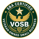 SBA-certified Veteran-Owned Small Business (VOSB)
